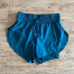 Turquoise Gymshark Speed Shorts